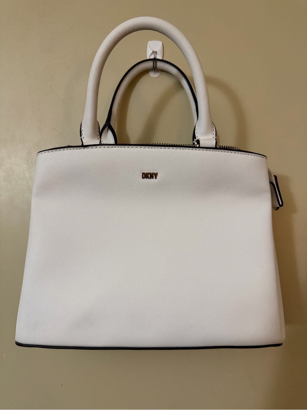 DKNY Paige Medium Satchel Handbag in White